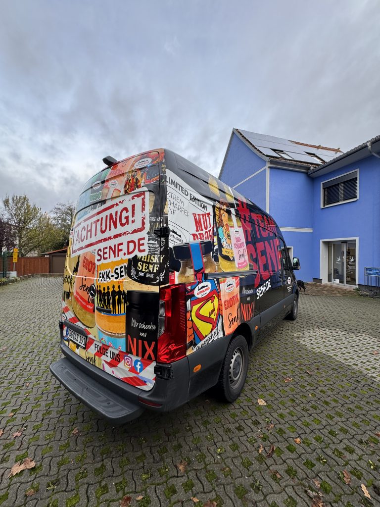 Design und Umsetzung eines auffälligen und coolen Designs für Senf.de aus Altenburg